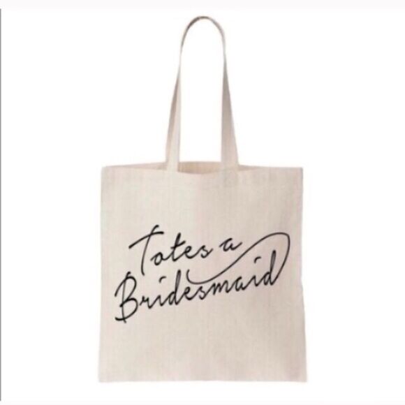 Totes a Bridesmaid Canvas Tote - Picture 1 of 5